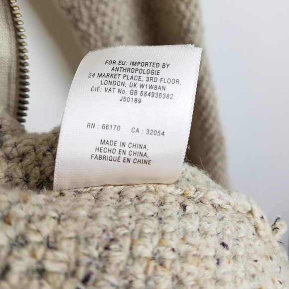 Anthropologie Angel of the North zip up cardigan - Picture 4 of 7